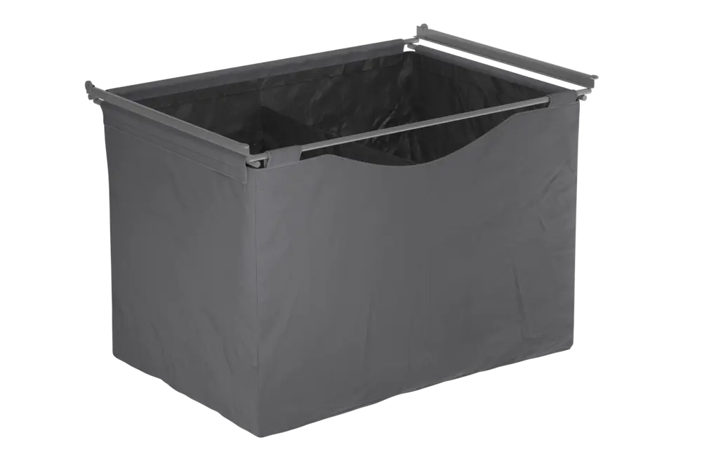 Textile Basket high W800 H500, Dark Grey